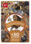 APLI Matrica, újra felhasználható, 50 db, APLI Kids "Stickers", szavanna állatai (LCA19427) - onlinepapirbolt