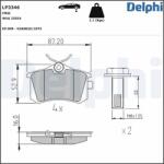 DELPHI fékbetétkészlet, tárcsafék DELPHI LP3346 (LP3346)
