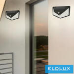ELDLUX Solarlámpa-PIR 3.7V-1200mAH 5.5V-0.55W 60lm IP65 fekete (SO-A4)