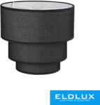 ELDLUX Függeszték 3 rétegű körös fekete len ernyővel (YMSYBL) - dreamlighting