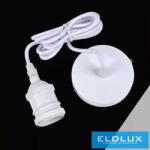 UNIVERSO Függeszték fém foglalattal 1xE27 max. 240V 60w 2 méter fehér (E27-2M-B) - dreamlighting