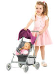 Chipolino Cărucior pentru păpuși Alice gri/roz (KZKAL02401GP)