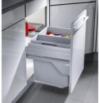 Hailo beépíthető szemetes 3610-581 EuroCargo S szelektív , 50cm-es szekrényhez, kihúzható (7436)