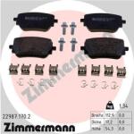 ZIMMERMANN set placute frana, frana disc ZIMMERMANN 22987.170. 2 (22987.170.2)