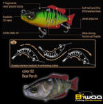 Biwaa SWIMBAIT SEVEN S4" 10cm 17gr 02 Real Perch (B000060) - turfishing