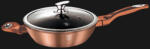 Berlinger Haus mély serpenyő fedővel 1517 - rosegold, 24 cm