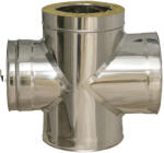 Rogher Ramificatie T cu gura vizitare, 90 gr, inox izolat, diam int 200 , ext 300 mm (SK100160)