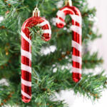 Family Collection Piros/fehér cukorbot 13 cm 6 db (58783)