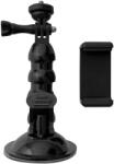 GoPro Autós tartó / mobiltelefon tartó - fekete, univerzális tapadókorongos, flexibilis karral - graffistore
