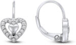 Brilio Silver Csodálatos ezüst szív fülbevaló cirkónium kővel EA31