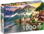 Enjoy 1000 db-os puzzle - Hallstatt Town at Sunset, Austria (2089)