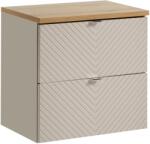 Comad Set dulap Comad Viva Cashmere VIVA CASHMERE 82-60-2S, blat Comad Nova Oak NOVA OAK A 89-60 (SETVICBOAK60CMS)