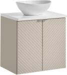 Comad Set dulap Comad Viva Cashmere VIVA CASHMERE 82-60-2D, blat Comad Nova White NOVA WHITE 89-60, UN-LOLA-GW (SETVICBWHITE60CMDUNLOLAGW)