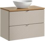 Comad Set dulap Comad Viva Cashmere VIVA CASHMERE 82-80-2S, lavoar Comad Lola UN-LOLA-GW, NOVA OAK A 89-80 (SETVICBOAK80CMSUNLOLAGW)