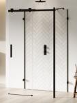 NEW TRENDY Softi X Black cabină de duș 100x100 cm pătrat negru mat/sticlă transparentă EXK-5430 (EXK5430)