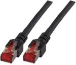 EFB Elektronik Cablu de retea din fibra optica cu miez de cupru, EFB Elektronik, S/FTP cat6A LSZH 1 m, Negru (K5515.1)