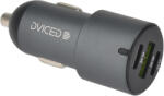 DVICED autós töltő 60W 1 USB-A, 2 USB-C - Szürke