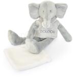 Doudou Elefant de pluș Elephant Sweety Doudou et Compagnie în ambalaj cadou gri 25 cm de la 0 luni (DC4188)