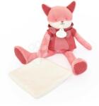 Doudou Vulpiță de pluș Fox Sweety Doudou et Compagnie în ambalaj cadou roz 25 cm de la 0 luni (DC4189)