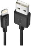 Lindy USB Apa - Lightning Apa Adat- és Töltőkábel 3m - Fekete (31322)