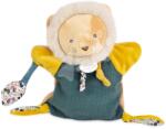 Doudou Leu de pluș pentru teatru de păpuși Lion Puppet Boh'aime Doudou et Compagnie verde 25 cm de la 0 luni (DC4226)