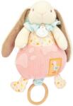 Doudou Iepuraș de pluș cu melodie Lapin Ciboulette Music Box Doudou et Compagnie în ambalaj cadou 20 cm de la 0 luni (DC4210)