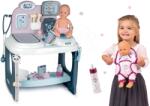 Smoby Set masă medicală Baby Care Center Smoby și sticlă cu marsupiu pentru păpușă (SM240300-1)