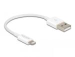 Delock USB 2.0 - Apple Lightning iPhone Töltőkábel 0.15m - Fehér (83001)