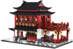 WANGE WANGE® 6312 | készségfejlesztő építőjáték | 1643 db építőkocka | Kínai ősi szálloda - Kína (WH6312)