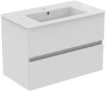 Ideal Standard Eurovit+ 80 cm fali szekrény mosdóval, magasfényű fehér R0574WG (R0574WG)