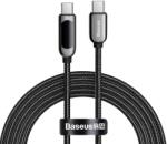 Baseus Display Fast Charging Data Cable USB-C Apa - USB-C Apa 2.0 Adat és Töltőkábel - Fekete 2m