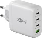 Goobay 64822 USB-A / 3x USB-C Hálózati töltő - Fehér (65W) (64822)