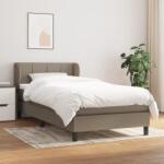 vidaXL tópszínű szövet rugós ágy matraccal 90 x 200 cm (3126217)