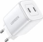 UGREEN Nexode Dual 2x USB-C Hálózati töltő - Fehér (45W) (15327)