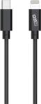 2GO 797162 USB-C Apa - Lightning Apa 2.0 Adat és Töltőkábel - Fekete 1m (797162)