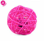 Jk Rattan macskajáték labda rózsaszín 6cm Jk 58784-1