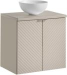 Comad Készlet szekrény Comad Viva Cashmere VIVA CASHMERE 82-60-2D, mosdótál Comad Domi UN-DOMI-MW 78249MW, NOVA CASHMERE 89-60 (SETVICBCASHMERE60CMDUNDOMIMW)