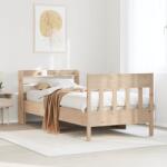vidaXL tömör fenyőfa ágy matrac nélkül 90 x 200 cm (3307014)