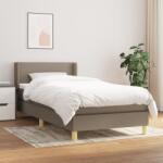 vidaXL tópszínű szövet rugós ágy matraccal 100 x 200 cm (3130093)