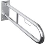 SAPHO BEMETA HELP Felhajtható kapaszkodó, U-típus, WC papírtartóval, 850mm, polírozott (301406321) (301406321)