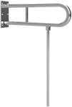 SAPHO BEMETA HELP Felhajtható kapaszkodó, U-típus támasztékkal, 600mm, polírozott (301102071N) (XH521) (XH521)