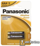 Panasonic Elem (LR03APB, Pro Power AAA, mikro, 1.5V, szupertartós alkáli elem) 2db /csomag (LR03APB-2BP)