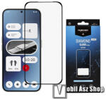 MyScreen Nothing Phone (2a) / (2a) Plus, Myscreen Diamond Glass Lite Edge előlap védő karcálló edzett üveg, 9H, 0.33 mm, A teljes felületén tapad, A teljes kijelzőt védi, Fekete (MD8280DGLFG)