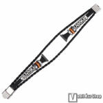  Okosóra szíj, Kézzel készített valódi bőr, Egyedi gyöngyökkel, Méretre vágható, Csatos, 16-20cm hosszú, 20mm széles, Fekete, SAMSUNG Galaxy Watch7 40mm, Watch7 44mm, Watch FE, Watch Fit 3, Xiaomi Hayl