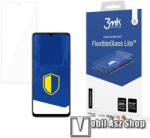 3mk Protection TCL 50 5G, 3MK FLEXIBLE GLASS LITE előlap védő rugalmas edzett üveg, 1db, Ultravékony, 0.16mm, 6H, 2.5D, A kijelző sík részét védi, Átlátszó