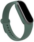  Xiaomi Mi Band 5 / Mi Band 6, szilikon pótszíj, állítható, sötétzöld