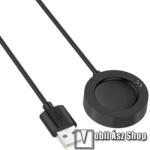  Okosóra USB töltő - mágneses, 1m hosszú - FEKETE - Xiaomi Watch H1 / Watch 2 Pro / Watch S2 / Watch S3