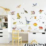 INSPIO Dino Dínós gyerekszoba falmatrica - Dinoszaurusz park (8586024150133)