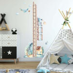 INSPIO Gyerekszoba falmatrica - Vonat magasságmérő (8586024150362)