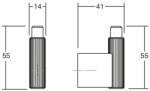  Fogas Viefe ARPA alumínium, sötét sárgaréz (7035014L291)